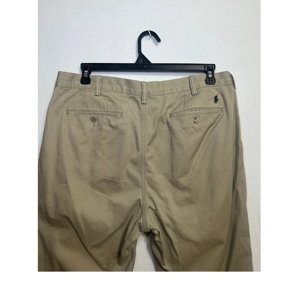 Polo Ralph‎ Lauren Classic Cotton Twill Chino Pants Mens 36x30 Khaki Tan